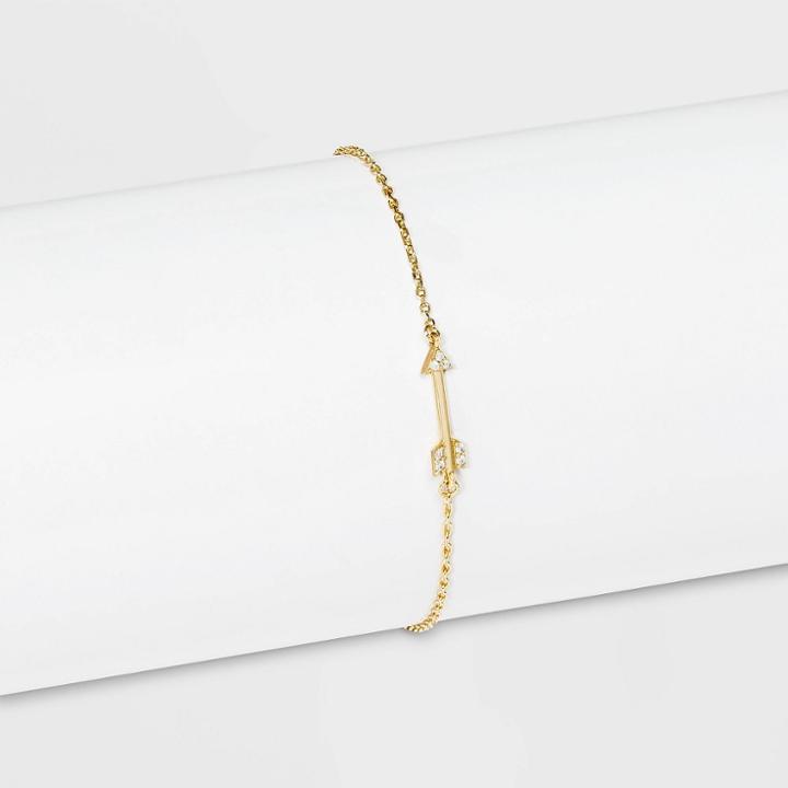 Sugarfix By Baublebar Delicate Arrow Bracelet - Gold