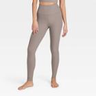 Women's Ultra High-rise Rib Leggings - All In Motion Dark Brown