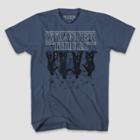 Netflix Men's Stranger Things Stranger Ride A Bike Short Sleeve Graphic T-shirt - Blue L, Men's,