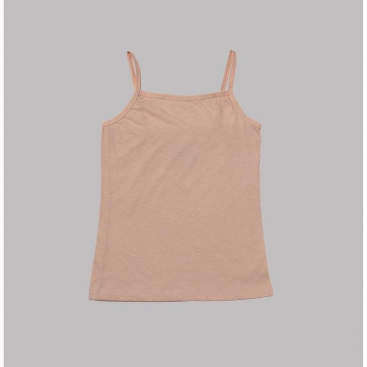 Nubies Essentials Girls' 3pk Cami - Tan