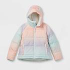 Girls' Short Puffer Jacket - All In Motion Pink