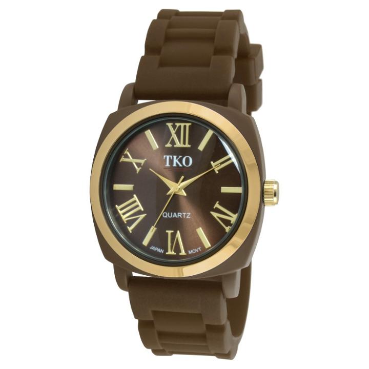 Target Women's Tko Rubber Strap Watch - Brown