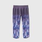 Girls' Ombre Printed Performance Capri Leggings - All In Motion Dusty Purple