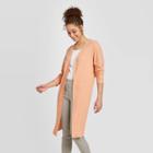 Women's Long Sleeve Cardigan - A New Day Pink
