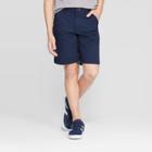 Boys' Flat Front Uniform Chino Shorts - Cat & Jack Navy (blue)