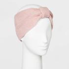 Women's Rib Stitch Knit Headband - A New Day Pink,