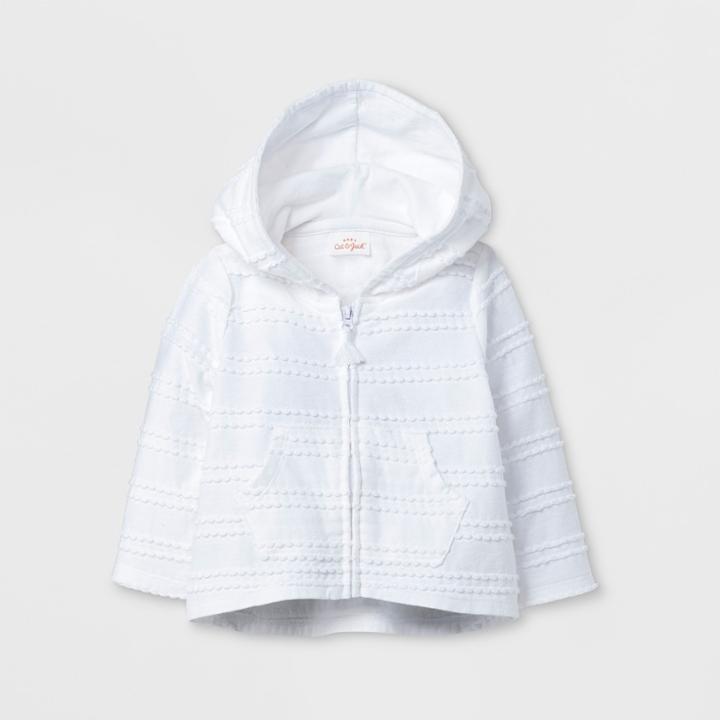 Baby Girls' Hoodie - Cat & Jack True White Newborn, Girl's