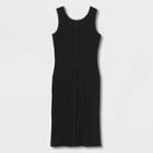 Girls' Button-front Sleeveless Dress - Art Class Black