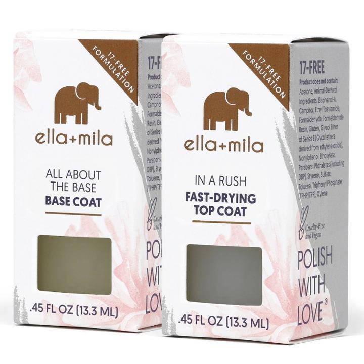 Ella+mila Nail Care Treatment - In A Rush + All About That Base