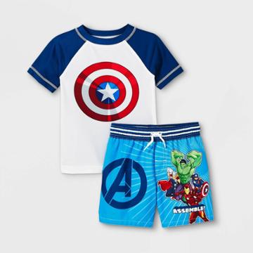Toddler Boys' Avengers Rash Guard