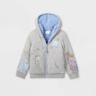 Disney Princess Toddler Girls' Disney Frozen Sherpa Zip-up Sweatshirt - Heather Gray