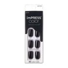 Kiss Products Short Square Press-on Manicure Fake Nails - All Black