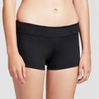 Women's Swim Shorts Bikini Bottom - Black - L - Mossimo, Black Espresso