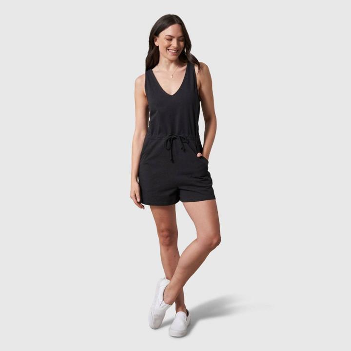 United By Blue Women's Organic Knit Romper - Black