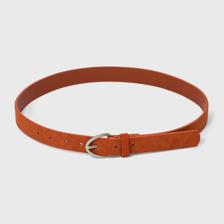 Women's Arrow Shaped Harness Buckle Belt - Universal Thread Mango