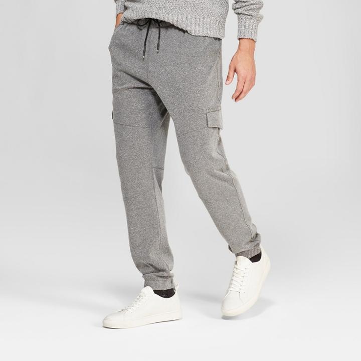 Men's Tapered Knit Cargo Jogger - Goodfellow & Co Railroad Gray