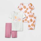 Carter's Just One You Girls' 4pc Purple Cat Pajama