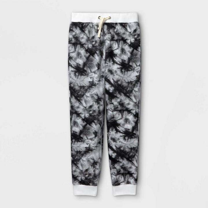 Boys' Tie-dye Cozy Knit Jogger Pants - Cat & Jack Gray