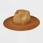 Women's Ombre Paper Straw Panama Hat - Universal Thread Brown