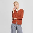 Women's Any Day Cardigan Sweater - A New Day Rust (red)