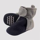 Hudson Baby Two-tone Fleece Lined Scooties - Navy/heather Gray 12-18m, Kids Unisex, Blue/grey Gray