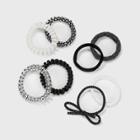 Hair Coil And Elastic Set 8pc - Wild Fable Black/white