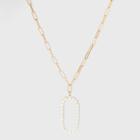 Sugarfix By Baublebar Pearl Initial O Pendant Necklace - Pearl, White