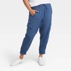 Women's Stretch Woven Cargo Joggers - All In Motion Blue