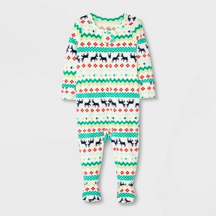 Baby Fair Isle Sleep N' Play - Cat & Jack Ivory Newborn