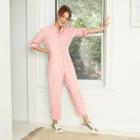 Women's Long Sleeve Collared Boilersuit - Universal Thread Pink