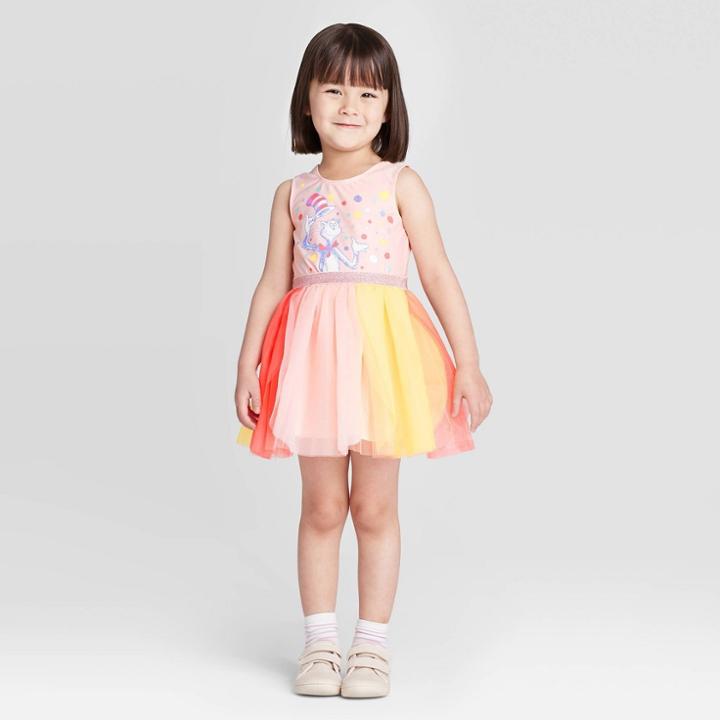 Toddler Girls' Dr. Seuss Cat In The Hat Tutu Dress - Pink