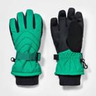 Boys' Ski Quilted Gloves - All In Motion Green
