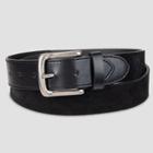 Men's 35mm Suede Belt With Tonal Tab And Tip - Goodfellow & Co Black M, Men's,