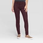 Petitewomen's High-rise Jeggings - Universal Thread Burgundy 10s, Women's, Size: