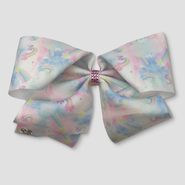 Girls' Nickelodeon Jojo Siwa Tye Dye Rainbows Bow Hair Clip - Pink/blue,
