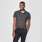 Target Men's Short Sleeve Slim Fit Loring Polo Shirt - Goodfellow & Co Railroad Gray