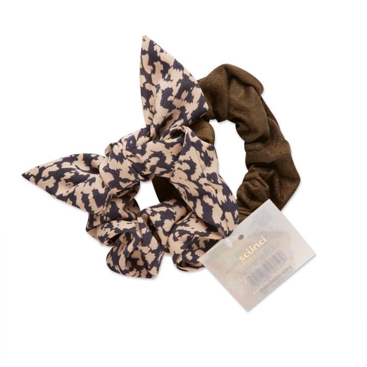 Scunci Collection Scrunchie - Neutral/navy