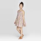Girls' Stripe Woven A Line Dress - Cat & Jack Xl,