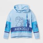 Girls' Frozen Pullover Long Sleeve Graphic T-shirt - Blue