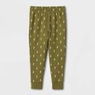 Toddler Boys' Fleece Pull-on Pants - Cat & Jack Olive Green