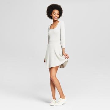 Women's Square Neckline Skater Dress - Soul Cake (juniors') White