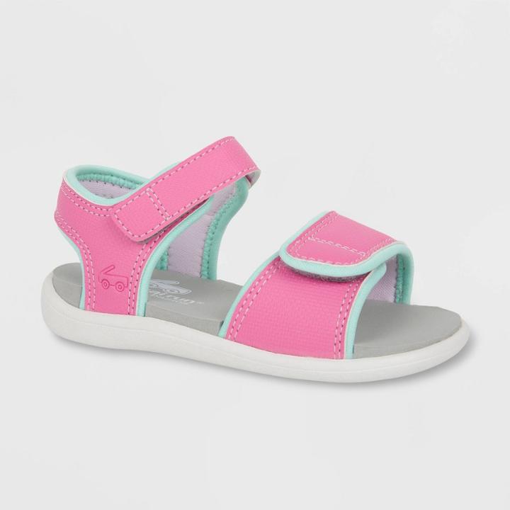 Toddler Girls' See Kai Run Basics Logan Ankle Strap Sandals - Hot Pink