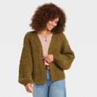 Women's Cardigan - Universal Thread Green Bubble
