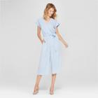 Women's Striped Dolman Sleeve Jumpsuit - Spenser Jeremy - Blue/white