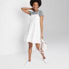 Women's Sleeveless Poplin Mini Dress - Wild Fable White
