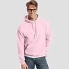 Hanes Men's Ecosmart Fleece Pullover Hooded Sweatshirt - Pale Pink