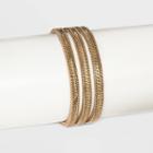 Target Simulated Suede With Chain Overlay Magnetic Bracelet - Universal Thread Gold, Women's