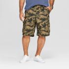 Men's Big & Tall 11 Camo Print Cargo Shorts - Goodfellow & Co Olive