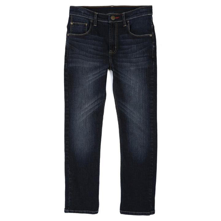 Wrangler Boys' Jean Premium Slim Straight Dk Denim