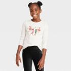 Girls' Long Sleeve 'dancing' Graphic T-shirt - Cat & Jack Cream